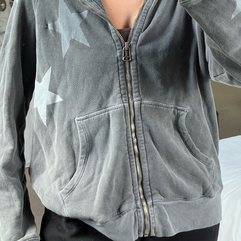 soulcycle zip up with stars